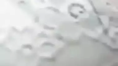 Cute expression during topless boobs show by Indian girl