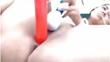 Cute Latina With Some Toys